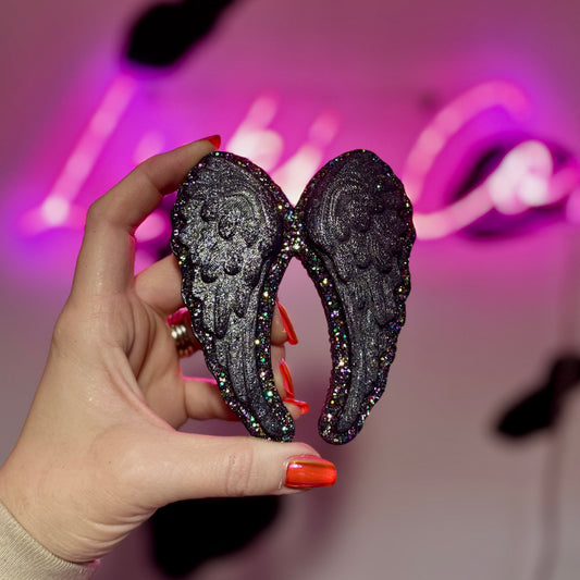 3D Angel Wings - Black - Car Freshie