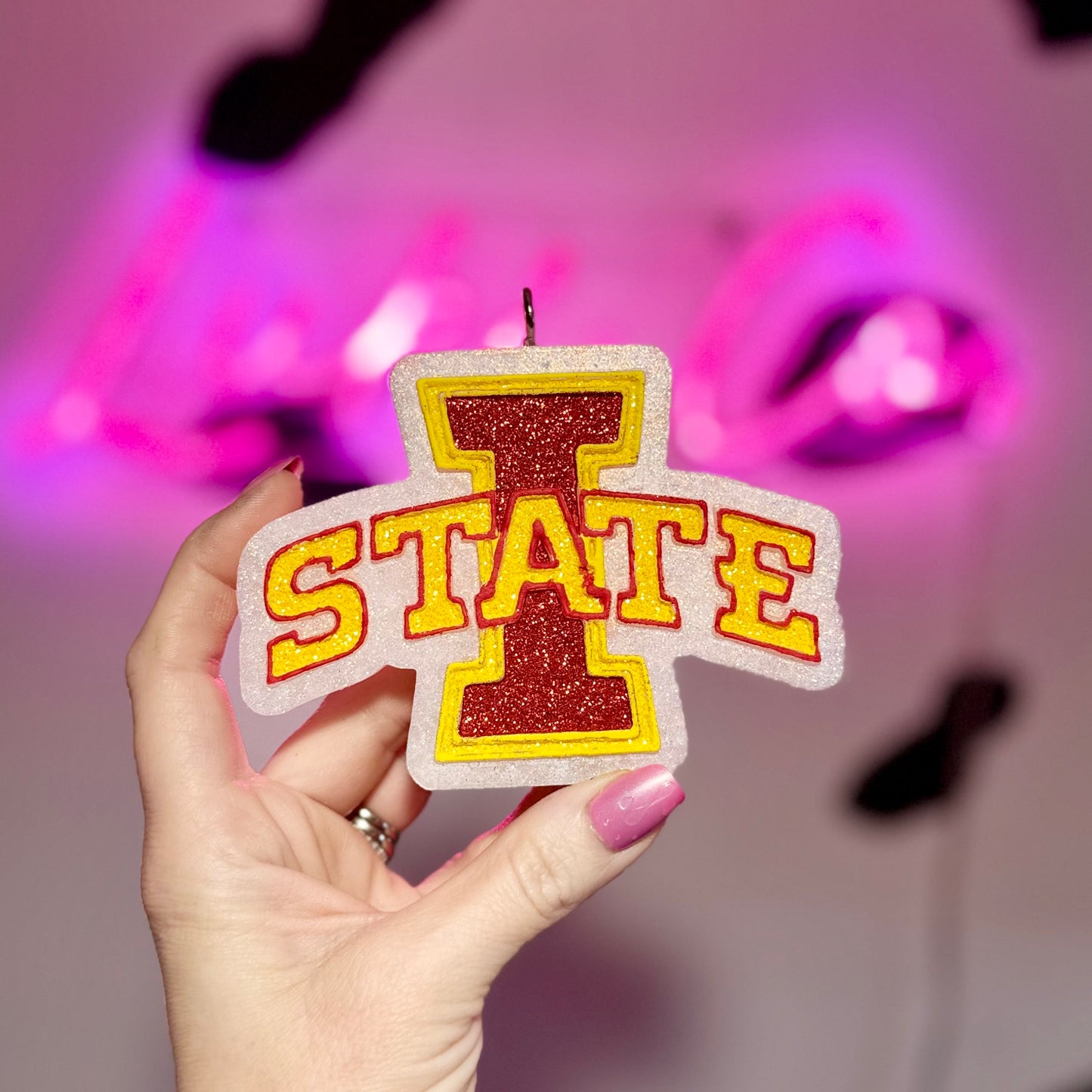 Glitter I State Car Freshie