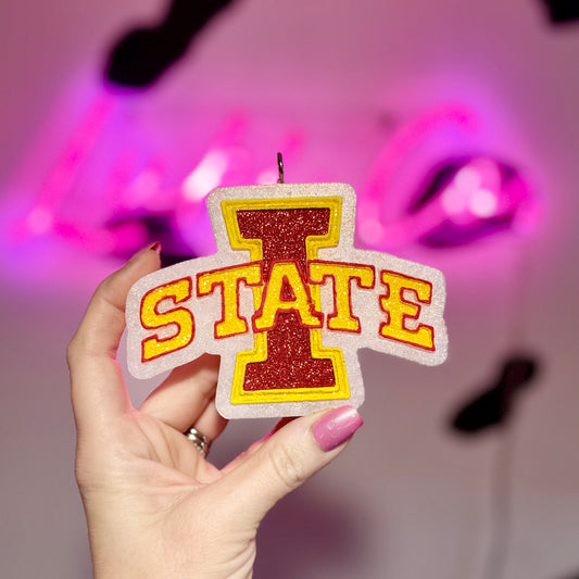 Glitter I State Car Freshie