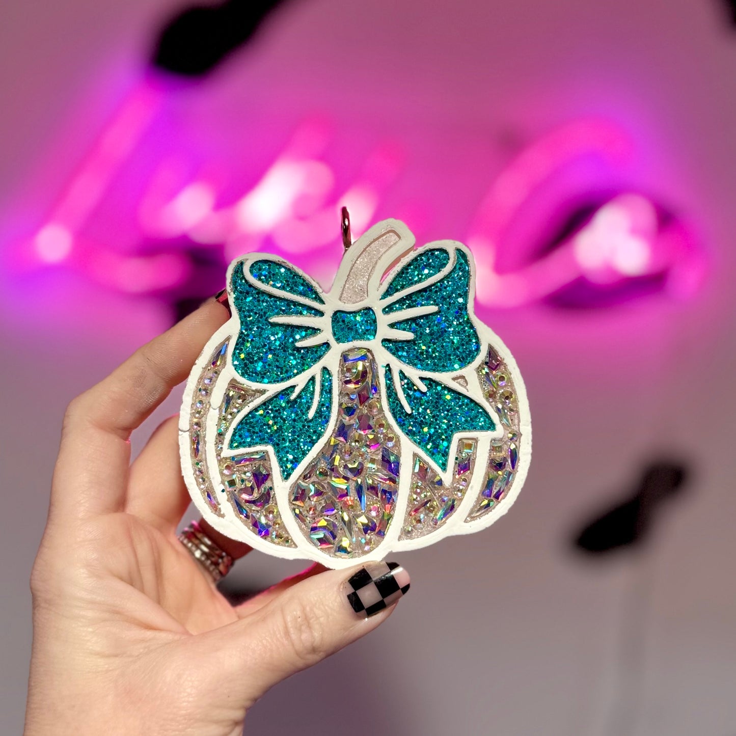 Rhinestone Pumpkin (Bossy)  - Car Freshie