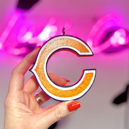 Chicago Bears Football Car Freshie