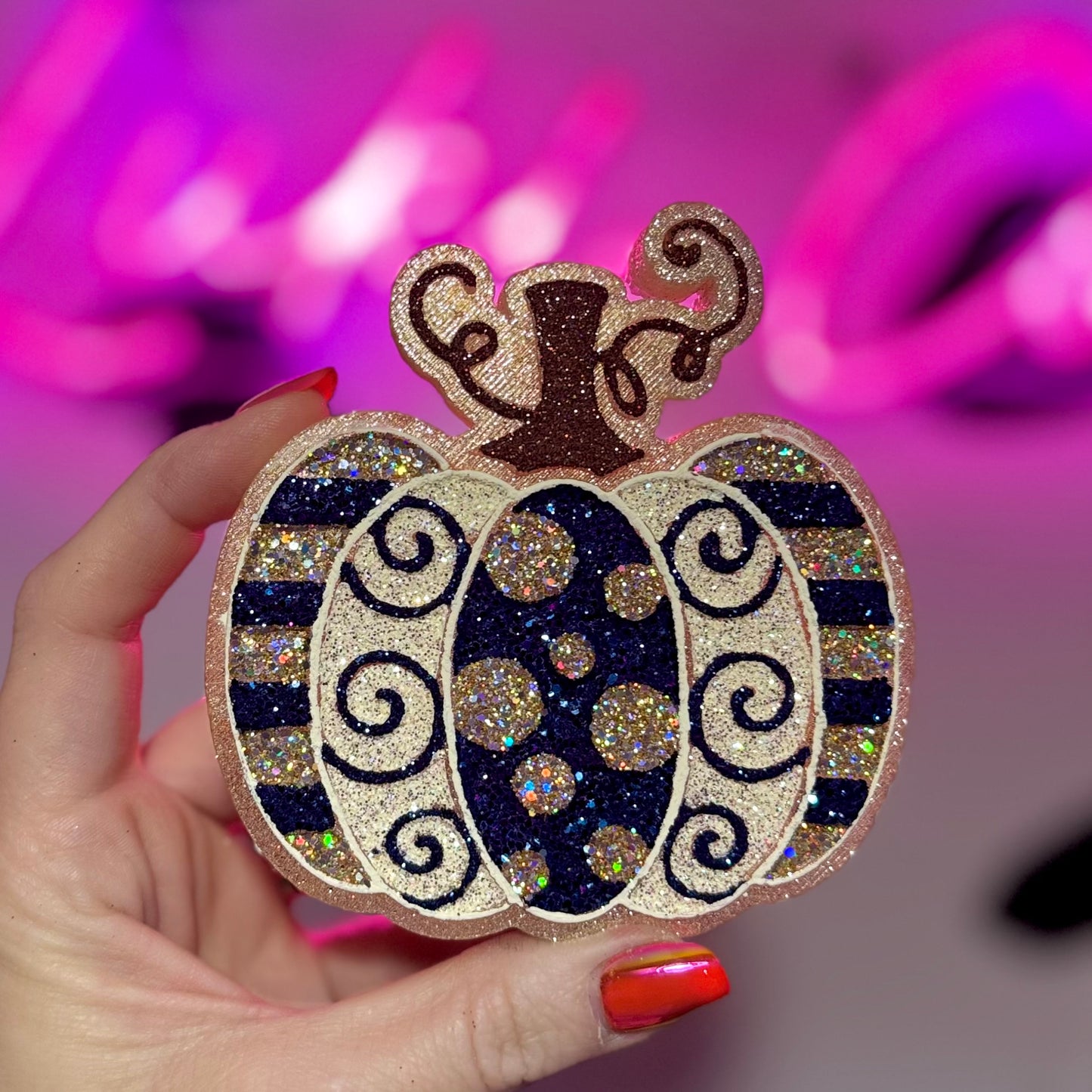 Midnight Mood Pattern Pumpkin  -   Car Freshie