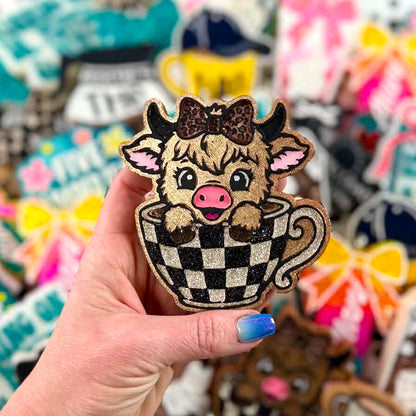 Highland In Coffee Mug Car Freshie