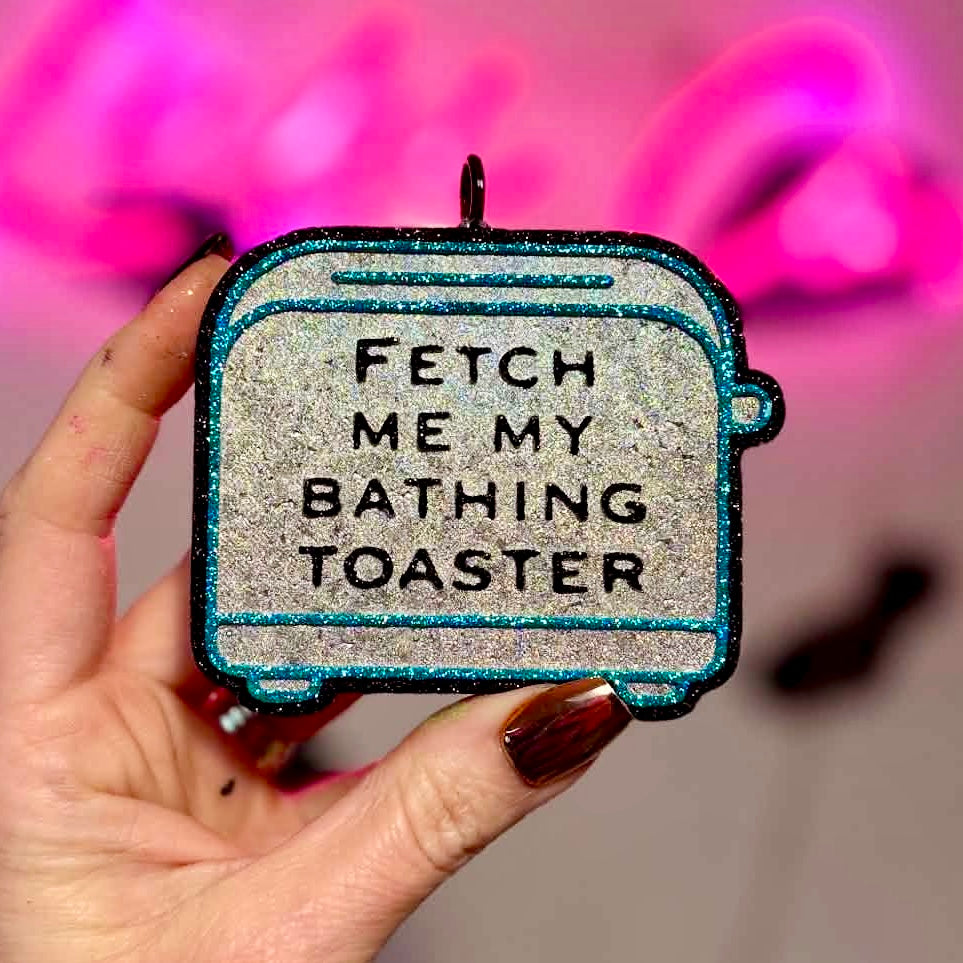 Bathing Toaster Car Freshie