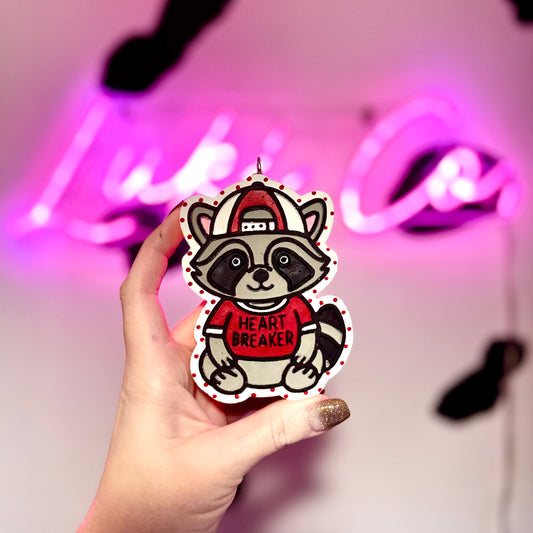 Valentine - Raccoon Heartbreaker Car Freshie
