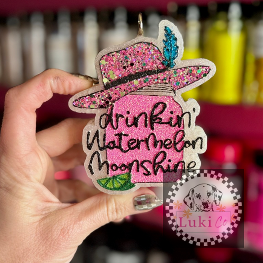 Drinking Watermelon Moonshine Car Freshie