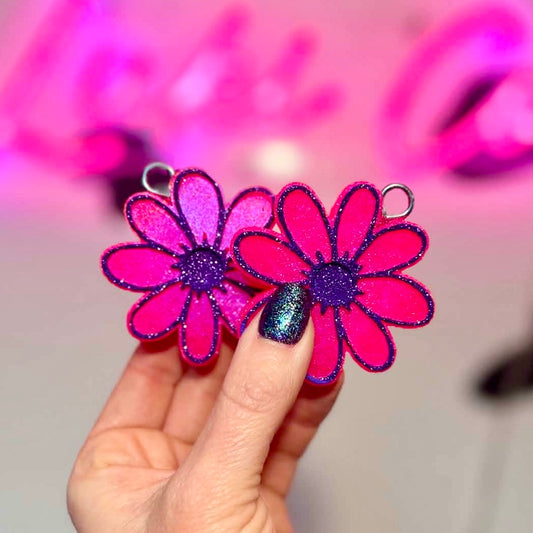 Blue & Pink Daisy Vent Clip Freshies