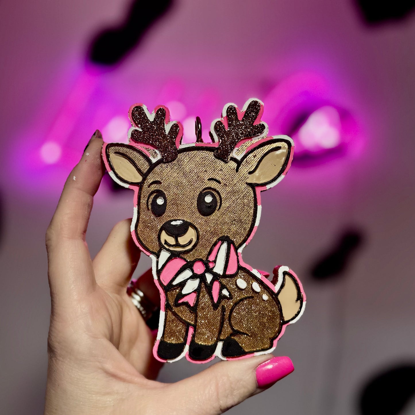 PINKMAS Reindeer Car Freshie