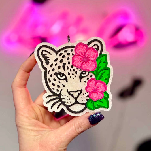 Hawaiian Leopard Car Freshie