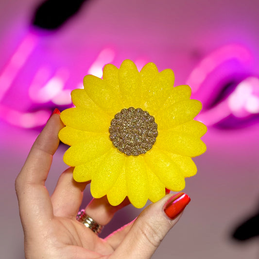 3d Flower -Yellow  Car Freshie