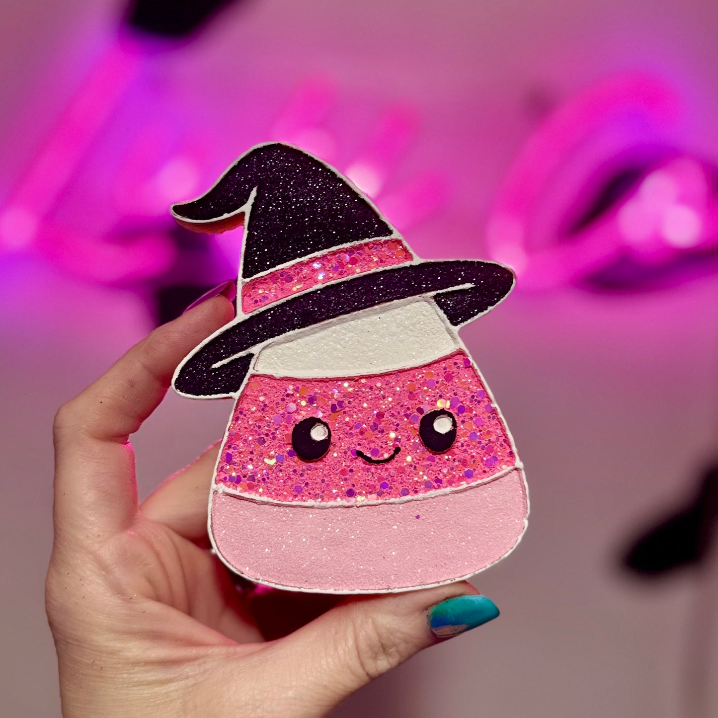 Candy Corn Witch Car Freshie