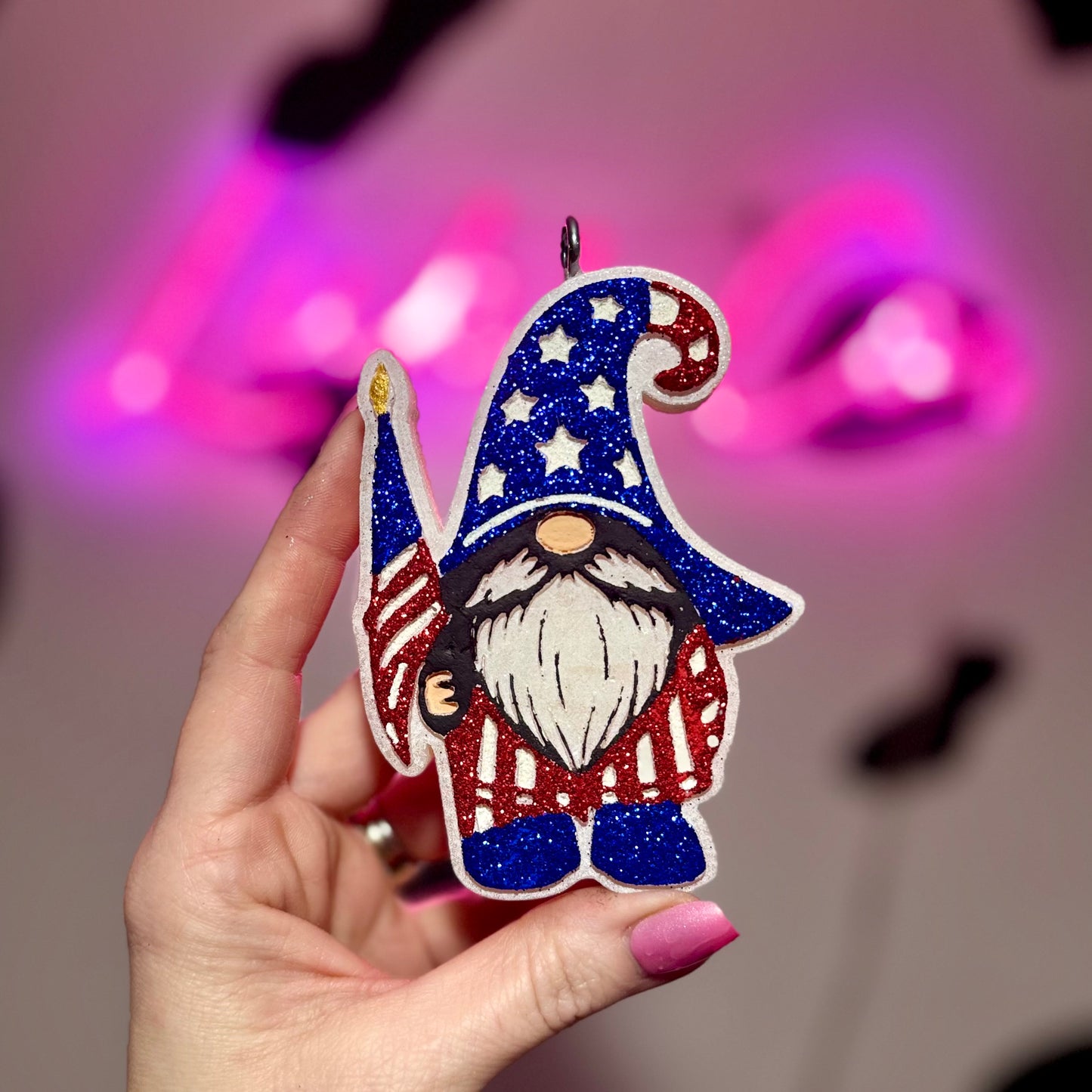 American Gnome with Flag Freshie