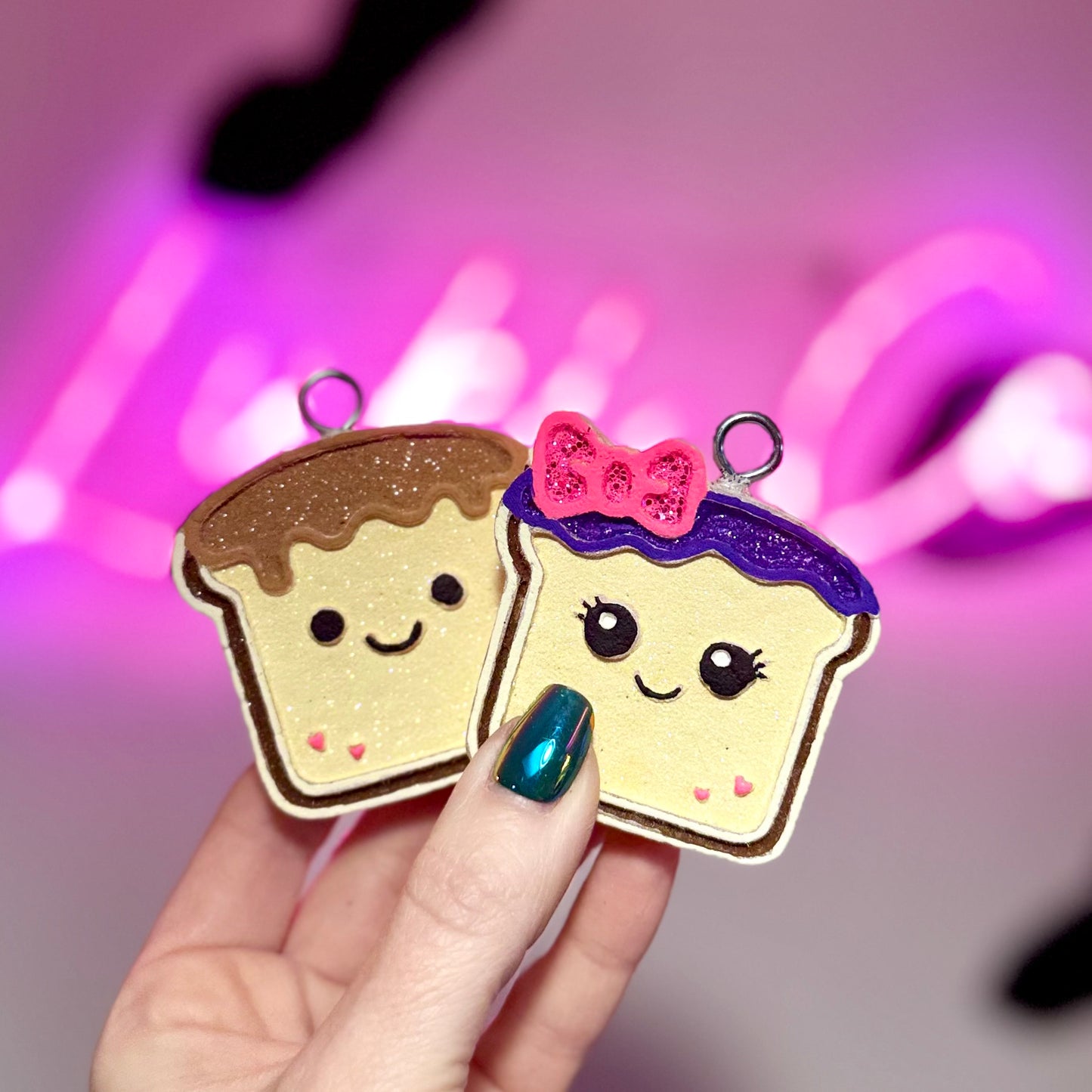 Peanut Butter and Jelly  VENT Clips Car Freshie