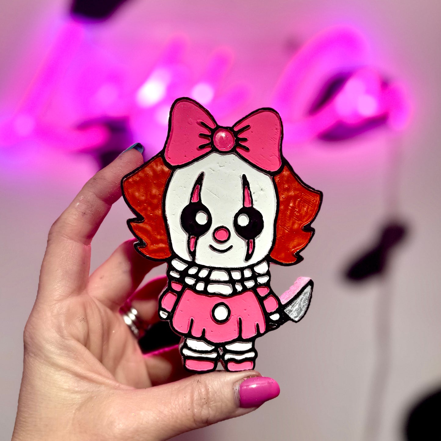 Baby Bow Pennywise  Horror Character Car Freshie
