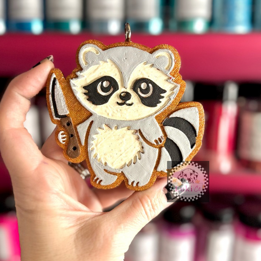 Killer Raccoon Car Freshie