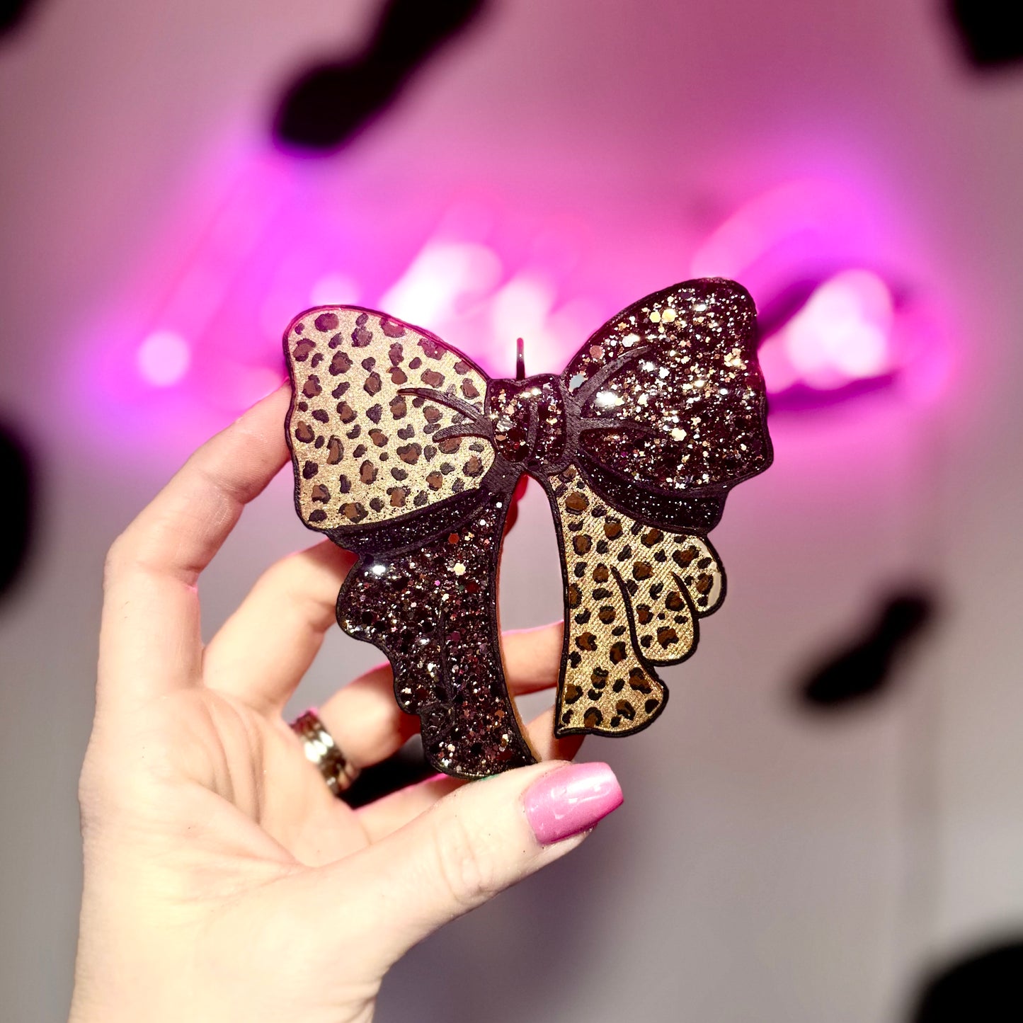 Wild Side Ruffle Bow - Car Freshie