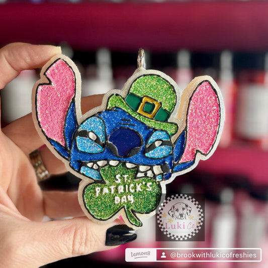Stitch Leprechaun Car Freshie