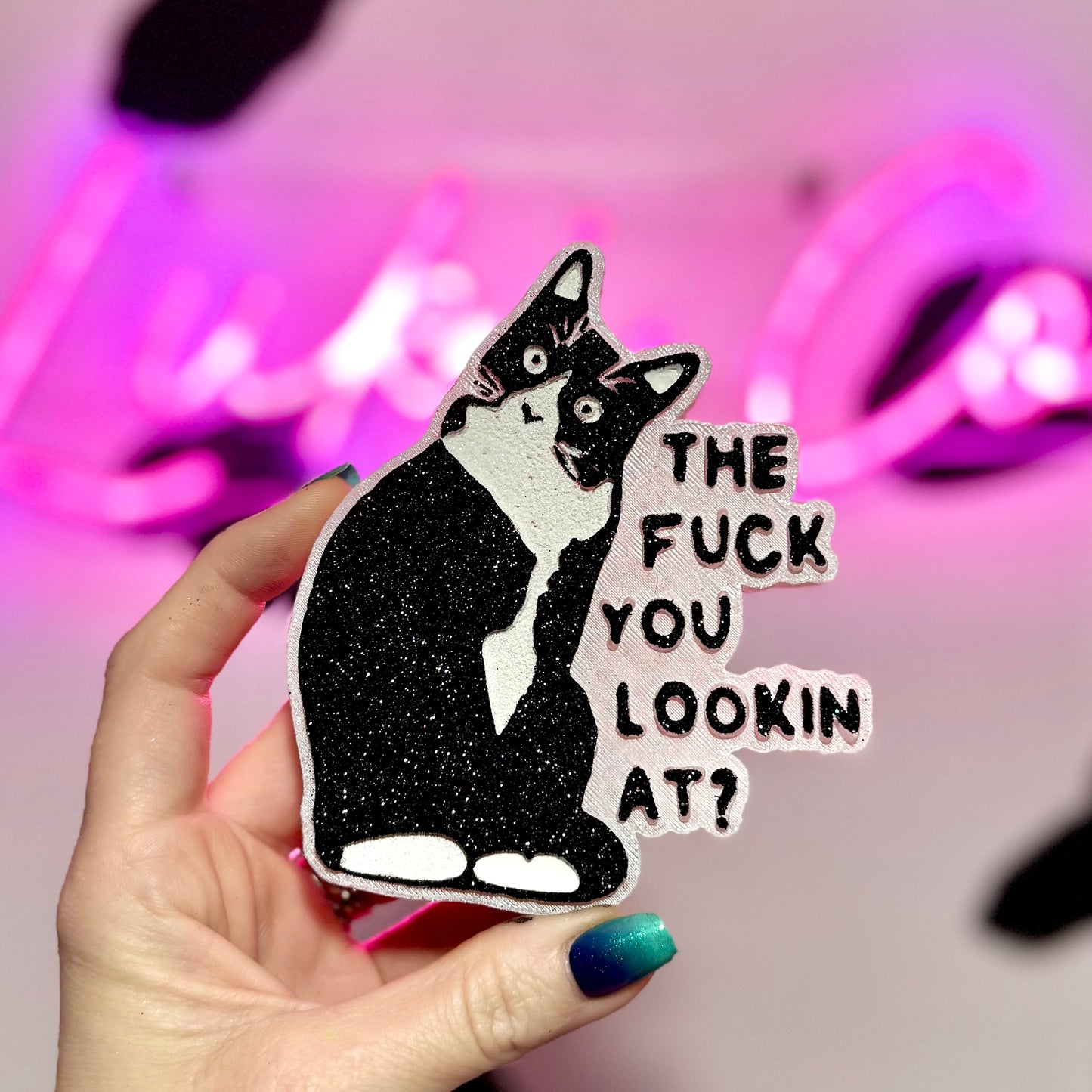 The F^ck You Lookin At -Cat  Car Freshie