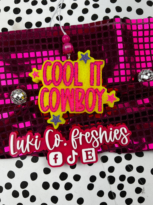 Neon Cool It Cowboy Car Freshies