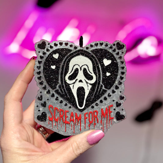 Horror Ghost Face Scream for Me  - Car Freshie