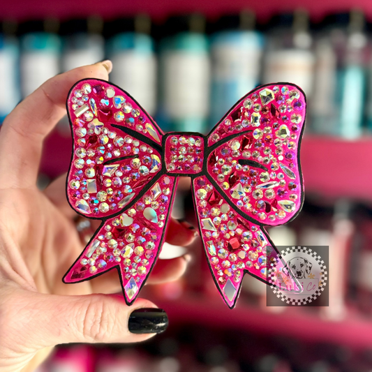 Rhinestone Bow Car Freshie