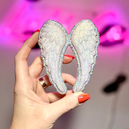 3D Angel Wings - Silver - Car Freshie