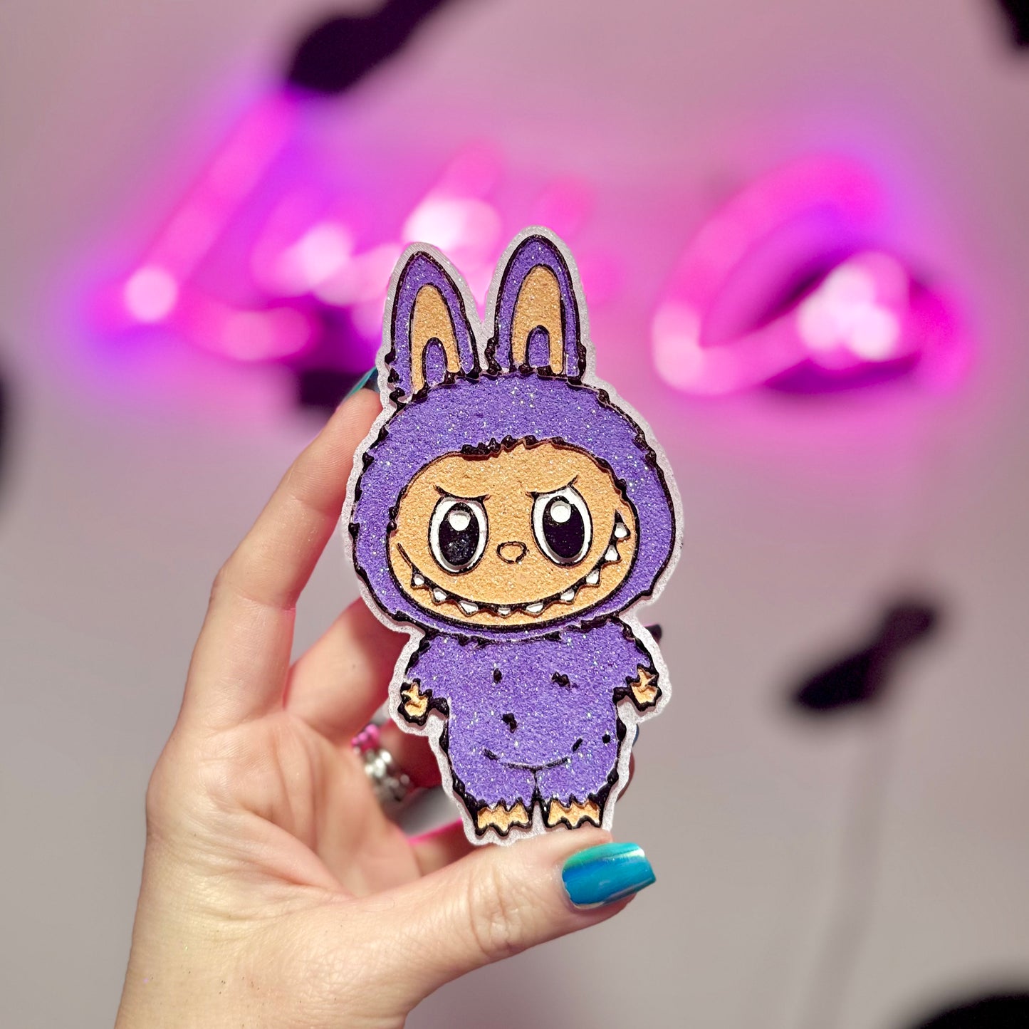 Labubu Monster Purple- Car Freshie
