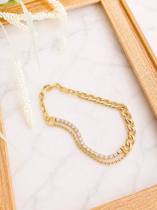 18k Gold Chain Bracelet