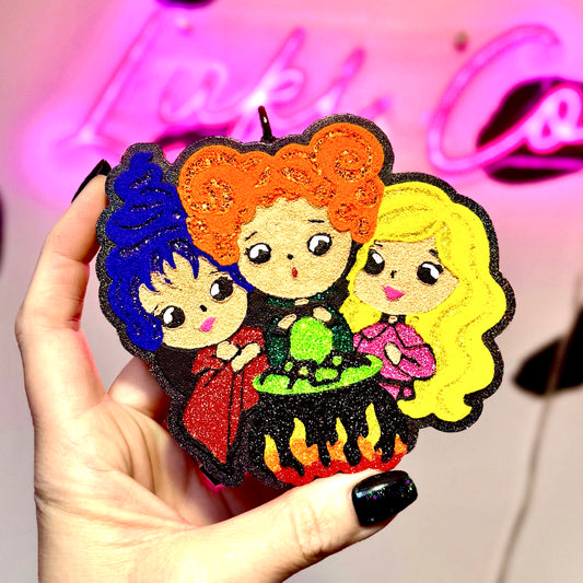 Witch Sisters Car Freshie