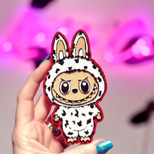 Labubu Monster Cow Print - Car Freshie