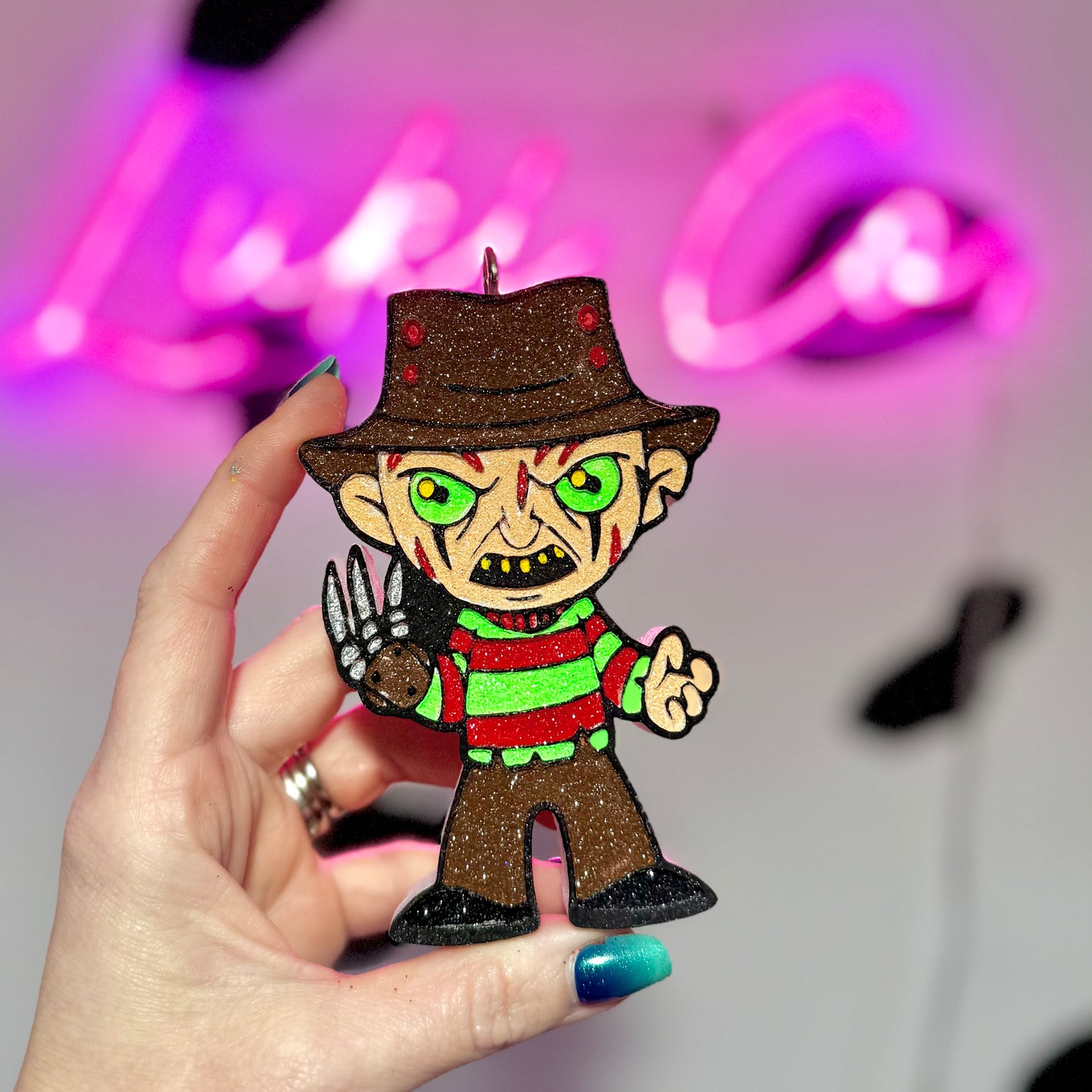 Freddy Horror Character Car Freshie