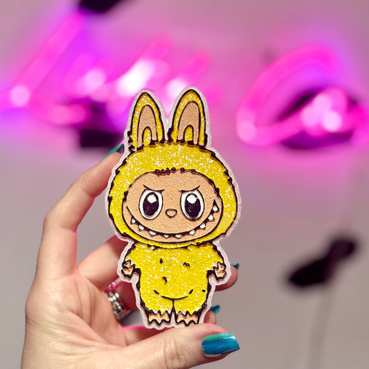 Labubu Monster Yellow- Car Freshie