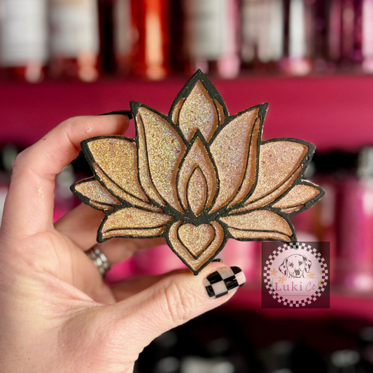 Lotis Gold Flower Car Freshie