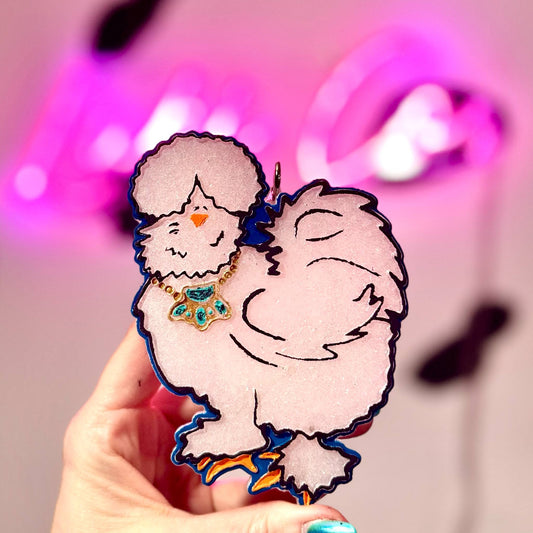 Silkie Chicken - Car Freshie