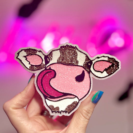 Cow With Tongue Out - Car Freshie