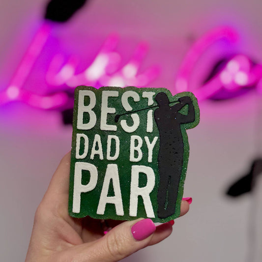 Best Dad By Par - Car Freshie