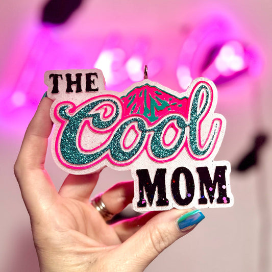 The Cool Mom -Teal - Car Freshie