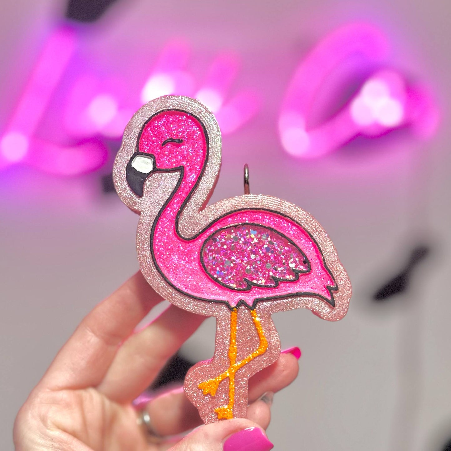 Pink Flamingo - Car Freshie