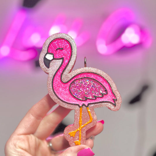 Pink Flamingo - Car Freshie