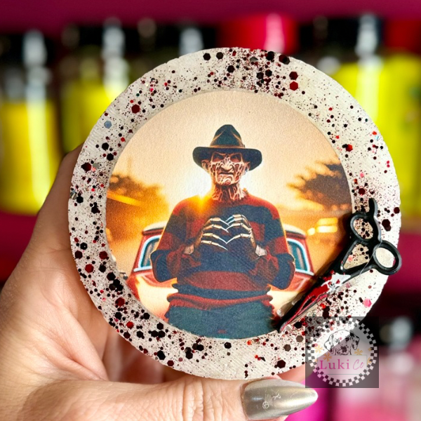 Throwin Love Freddy Halloween Car Freshie