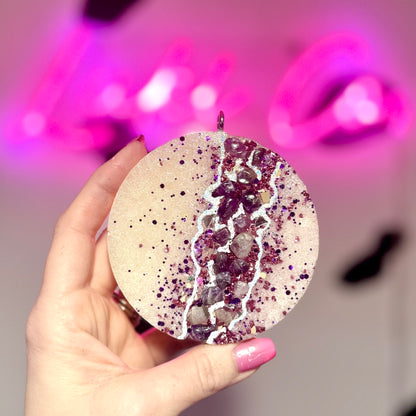 Purple Geode Car Freshie