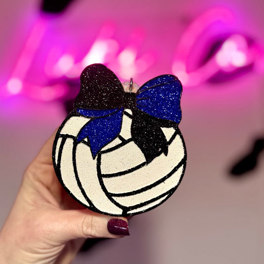 Volleyball with Bow Car Freshie