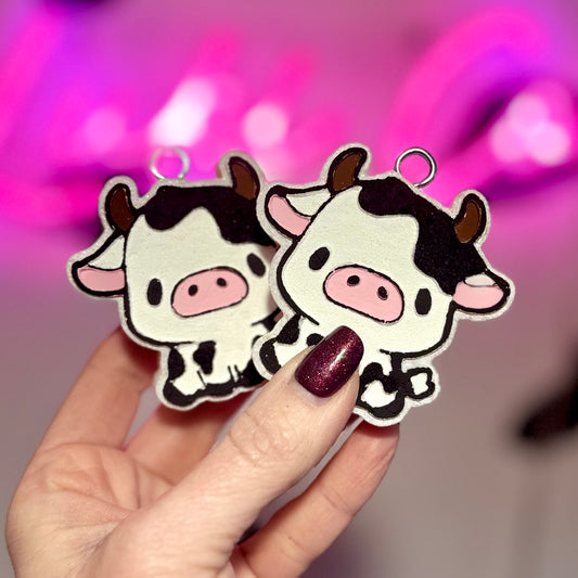 Cutie Cow Face Vent Clip Car Freshie