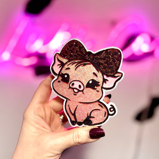 Piglet With Bow