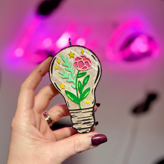 Floral Lightbulb Car Freshie