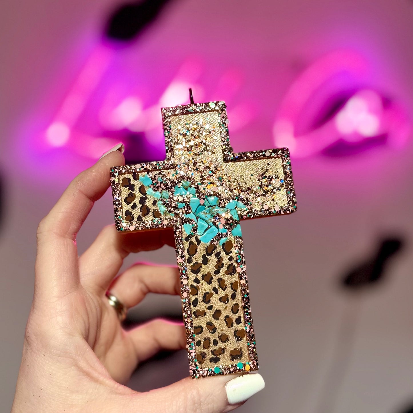 Wild Side Geode Cross Car Freshie