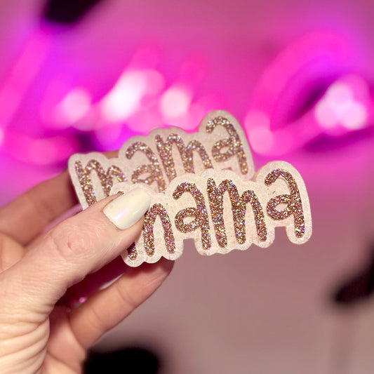 White & Gold Mama Vent Clip Car Freshies