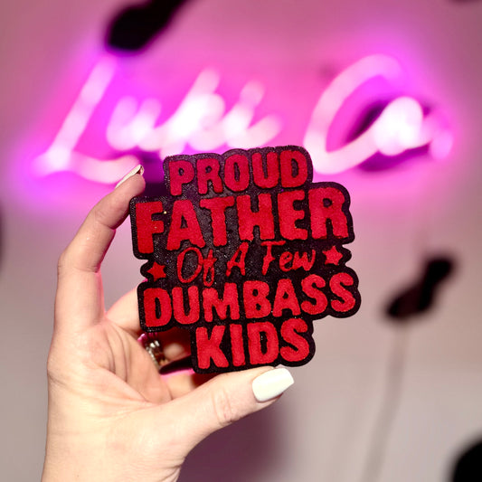 Red Proud Father - Car Freshie