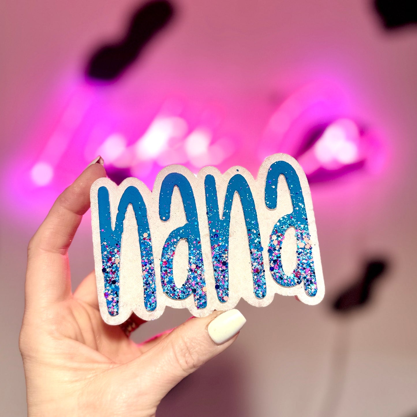Blue Ombre Nana Car Freshie