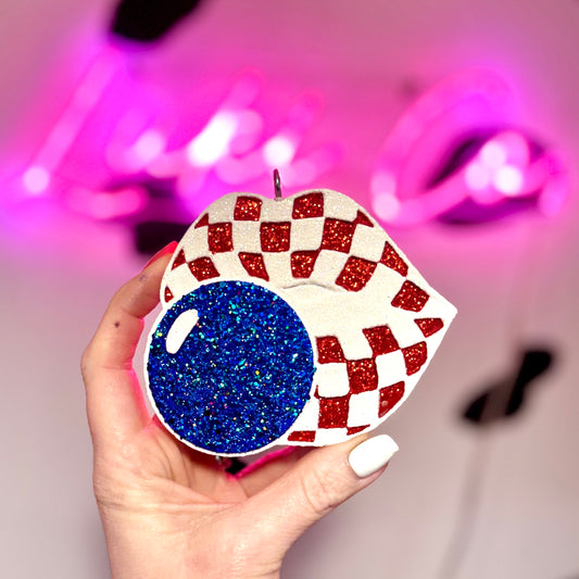 American Checkered Lips Freshie